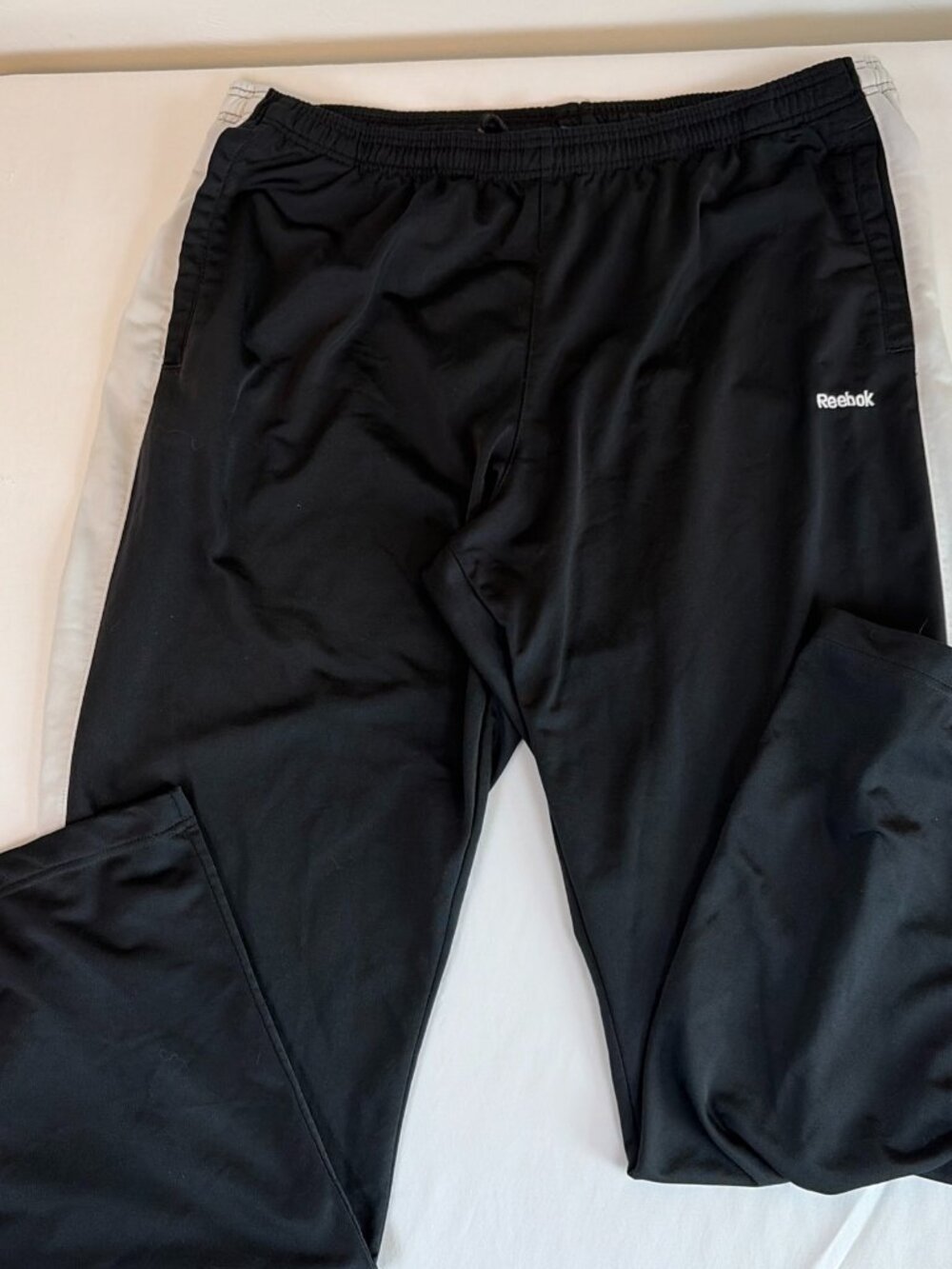 Reebok Straight Leg Gym Activewear Pants Men's XL Black